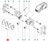 Trafic Arka Fren Balatası Şema